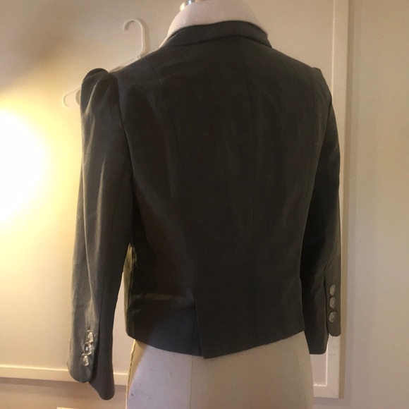 PETER SOM gray wool mohair suit sz 6 RUNWAY PIECES - Picture 3 of 6